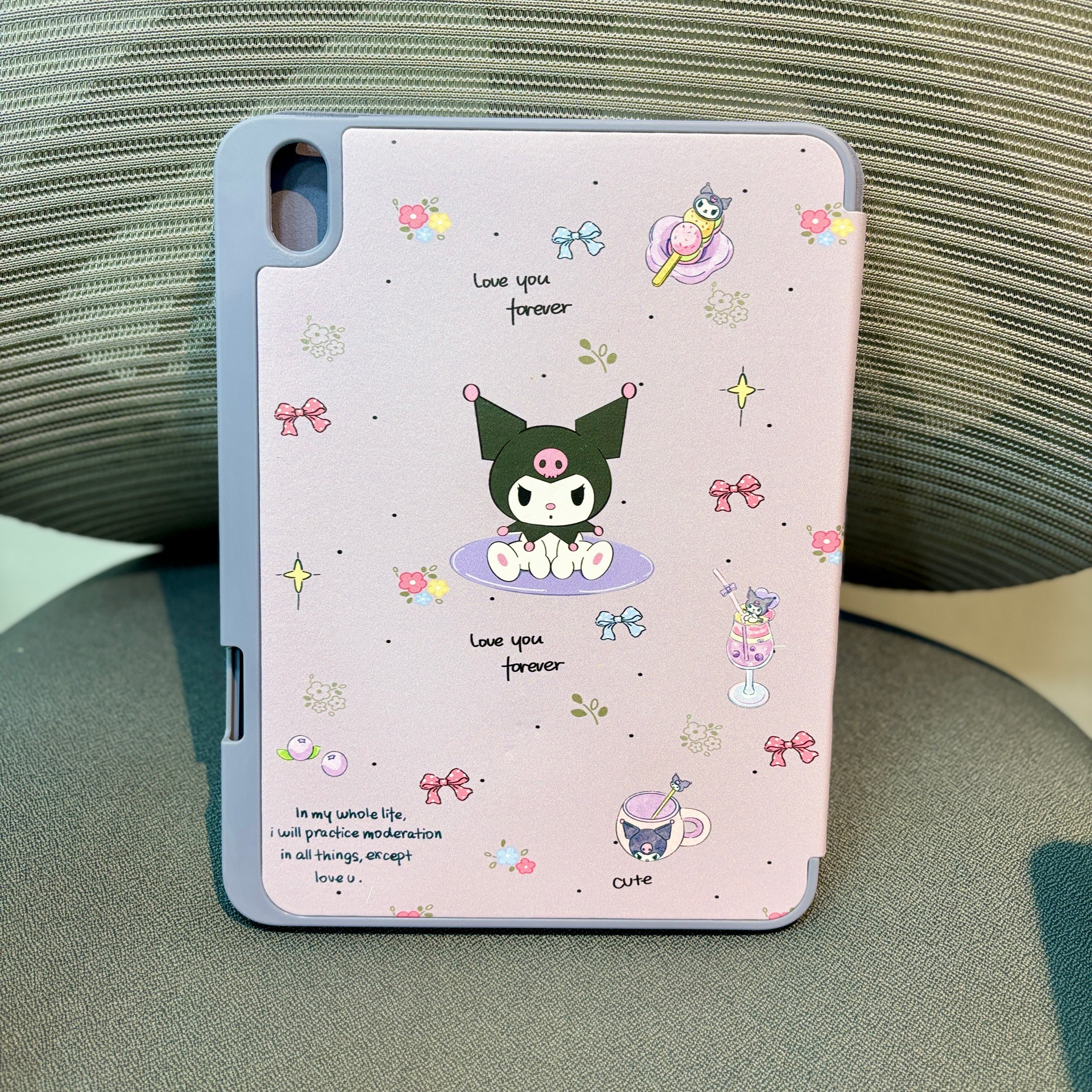 Kuromi - 3D Cartoon Printed iPad Case Mobile Case by CoverMeUp - Style 2