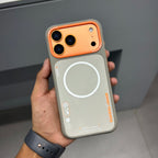 Nimmy Premium Embroidered Leather Case - NIMMY POPUP CASE - GREY ORANGE ( No. 2699 ) - Style 4