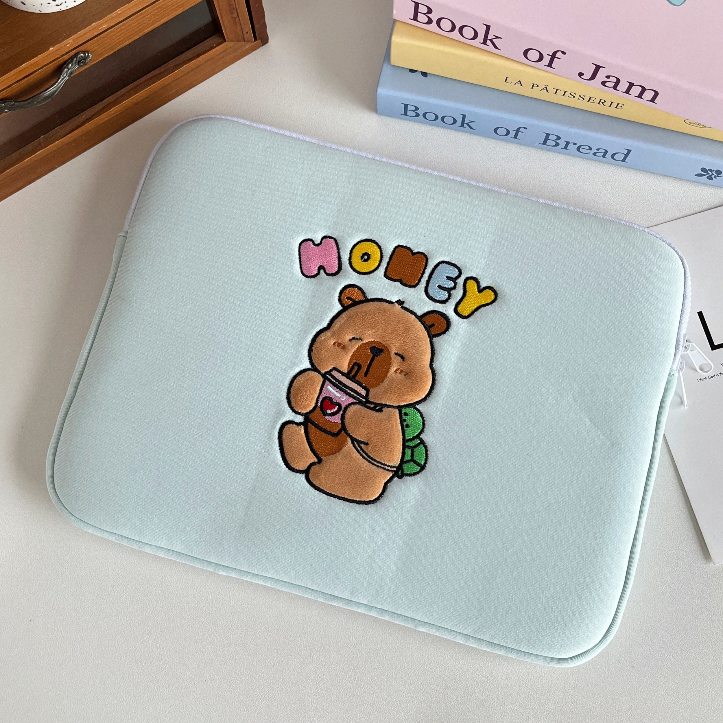Honey Bear Cushion Soft Sleeve for 13 inches & 14 inches Universal Size