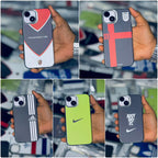 Protective Apple iPhone Back Cover - Brand Logo High Print Case with Metal ring protection for iPhone - Style 8