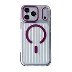 Glossy Aurora Reflection MagSafe Case For iPhone 17 Pro Max / 18 Pro Max (Burgundy)