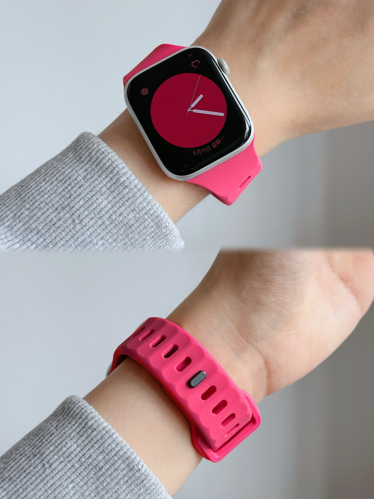 New Style Silicon Watch Band 44/45/46/49 mm (Pink)
