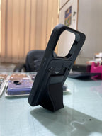 Protective Apple iPhone Back Cover - Silicone Phone Case with Stand for Iphone - Style 10