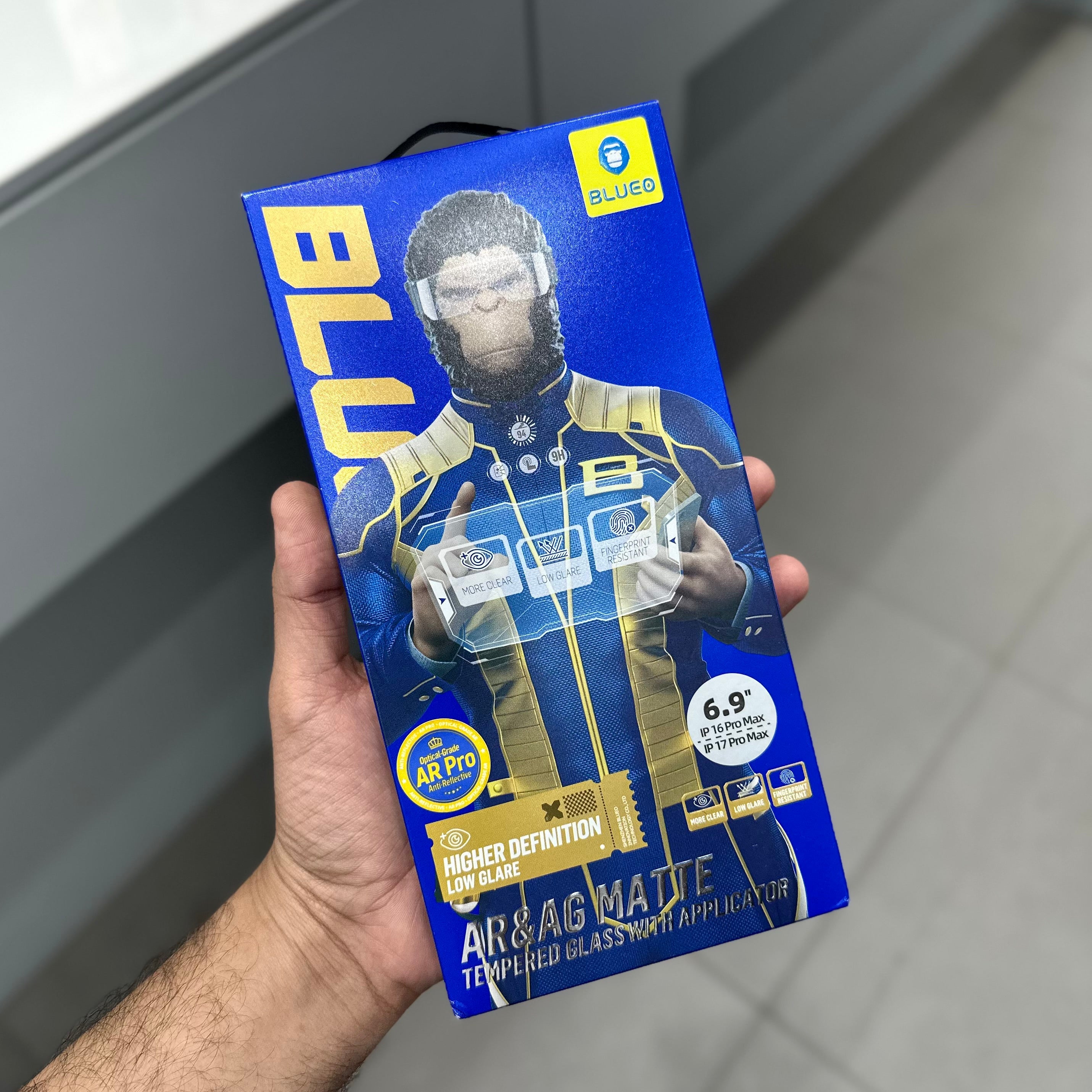 BLUEO AR AND AG MATT GLASS WITH APPLICATOR ( No. 3234 ) Mobile Case by CoverMeUp