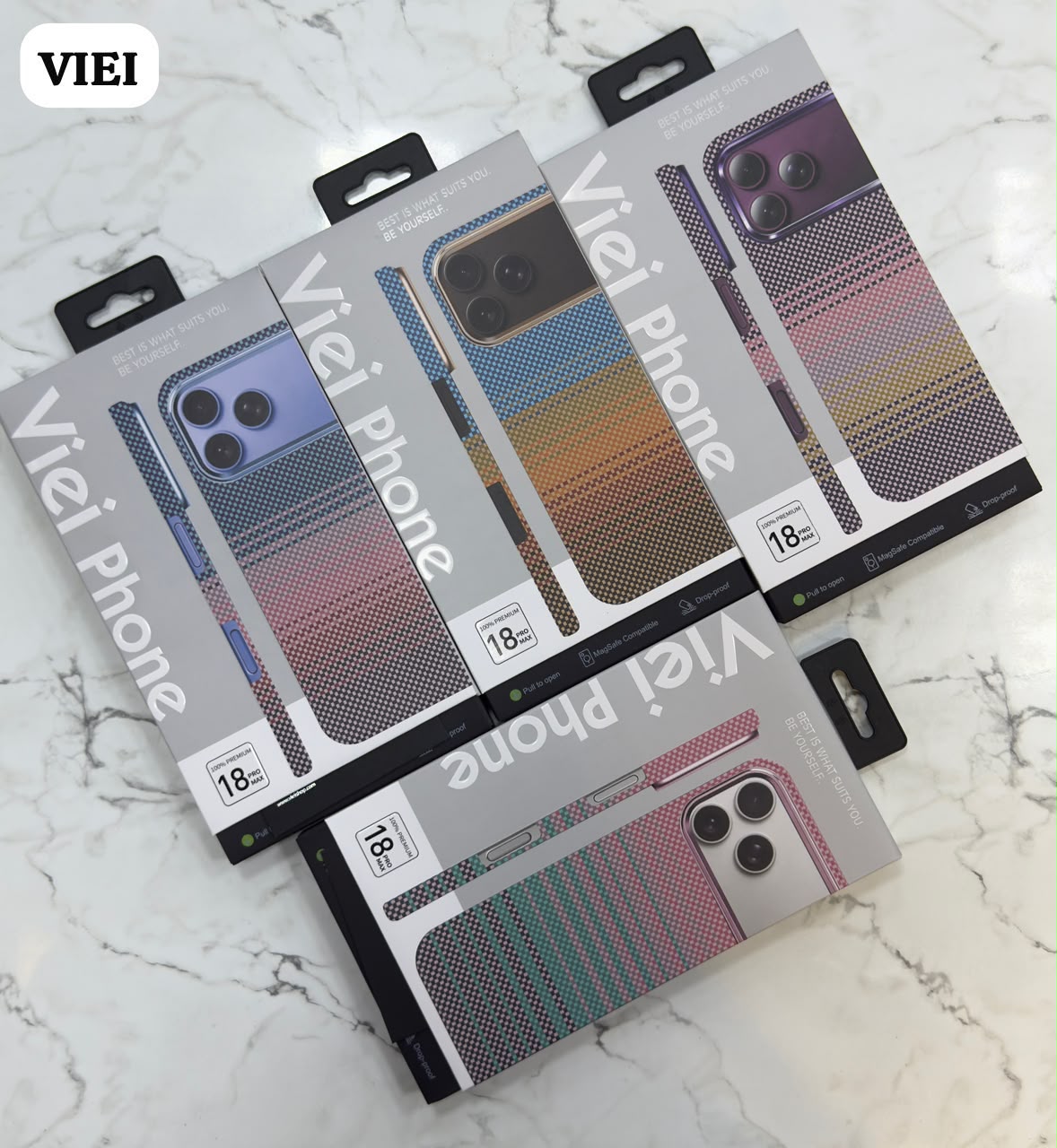 VIEI Slim kevlar Carbon Case for iPhone 18 Series