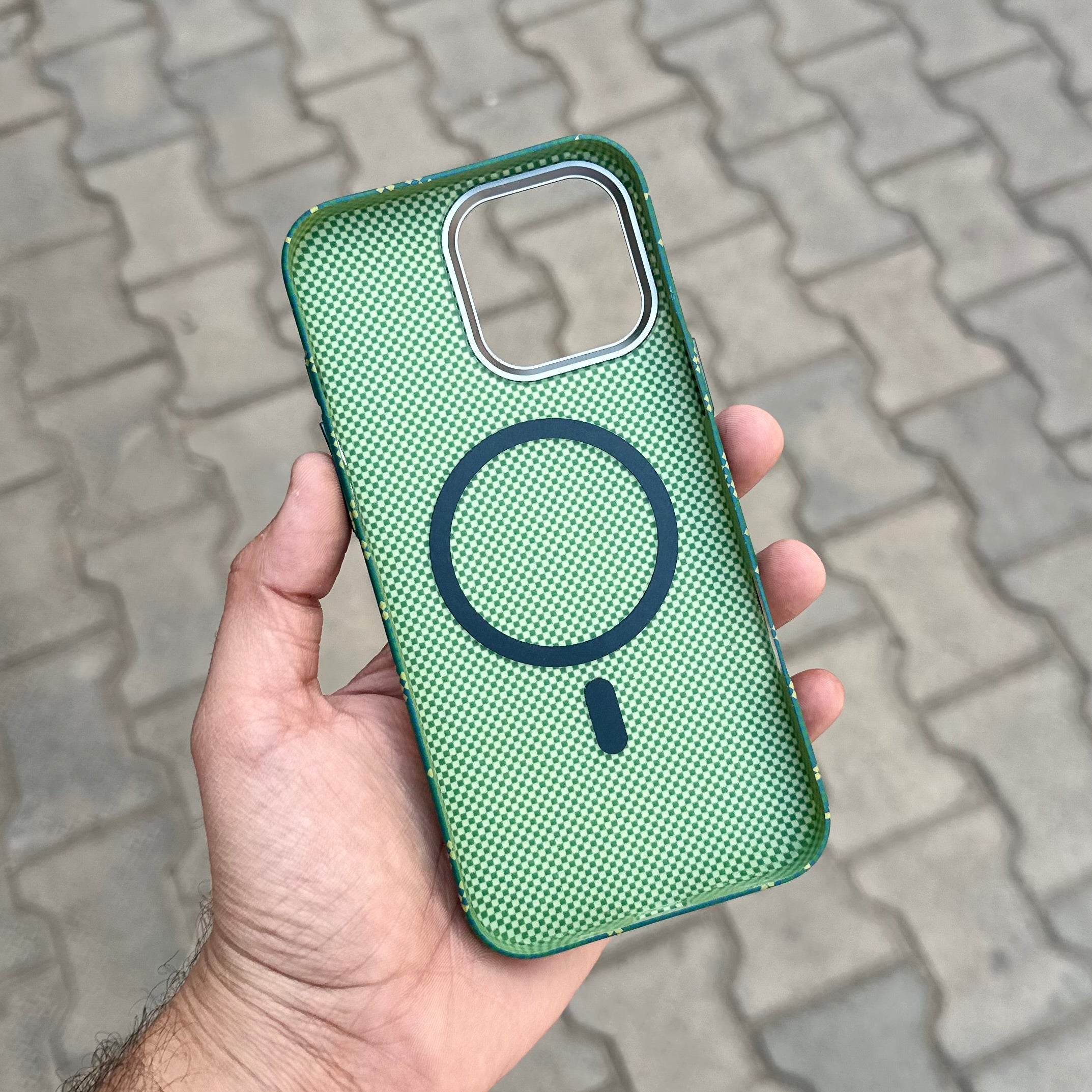 Byhum Case With Magsafe-Green ( No. 1494 ) Mobile Case by CoverMeUp - Style 3