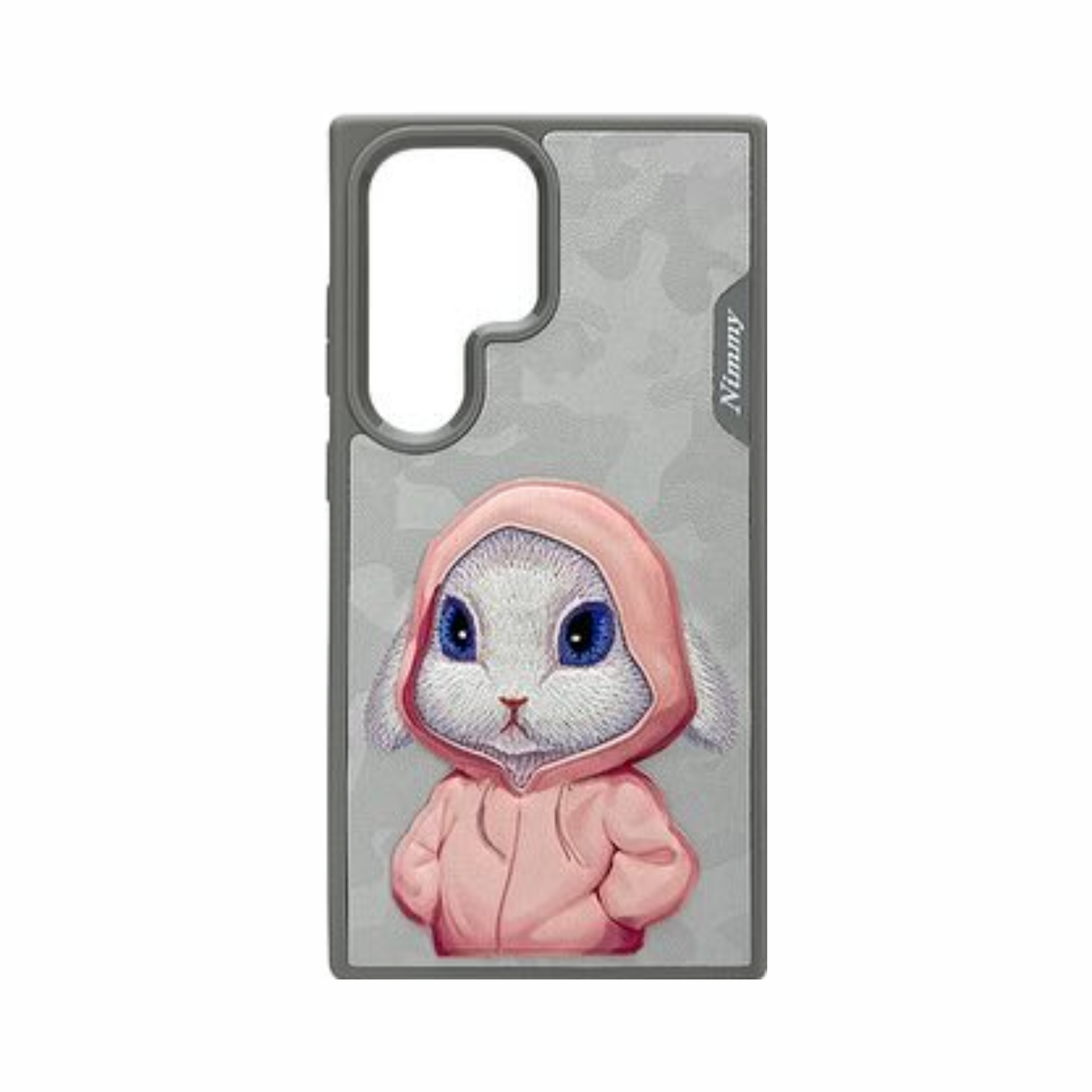 Nimmy Premium Embroidered Leather Case - Samsung Galaxy S24 Ultra Nimmy Embroidery Leather Back Cover Case - Rabbit - Style 3