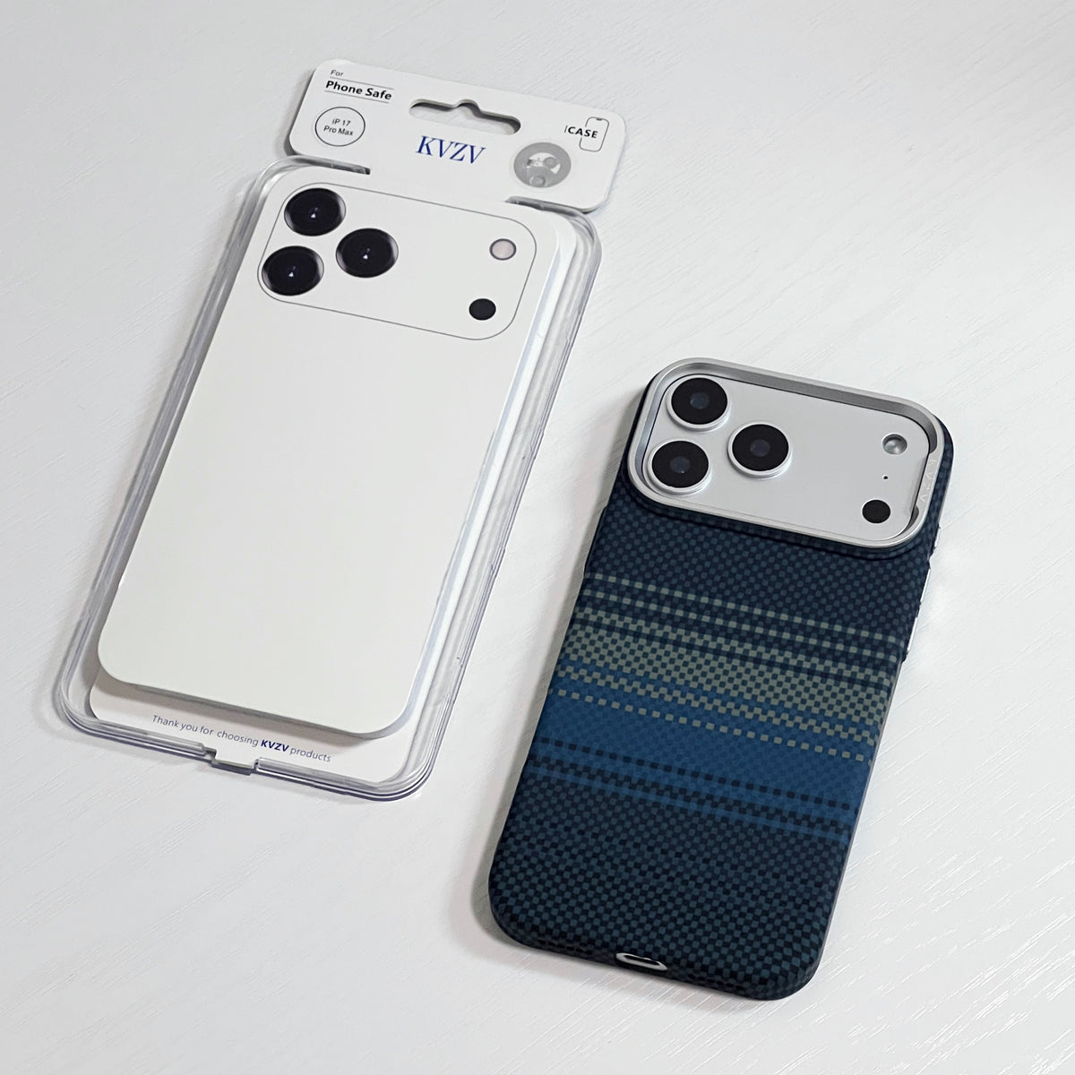 KVZV WOVEN COLOR PATTERN CARBON CASE FOR IPHONE