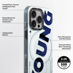 Protective Apple iPhone Back Cover - YOUNGKIT New Circuit Magsafe Futuristic & Digital Series Case for iPhone 16 Pro (White) - Style 3