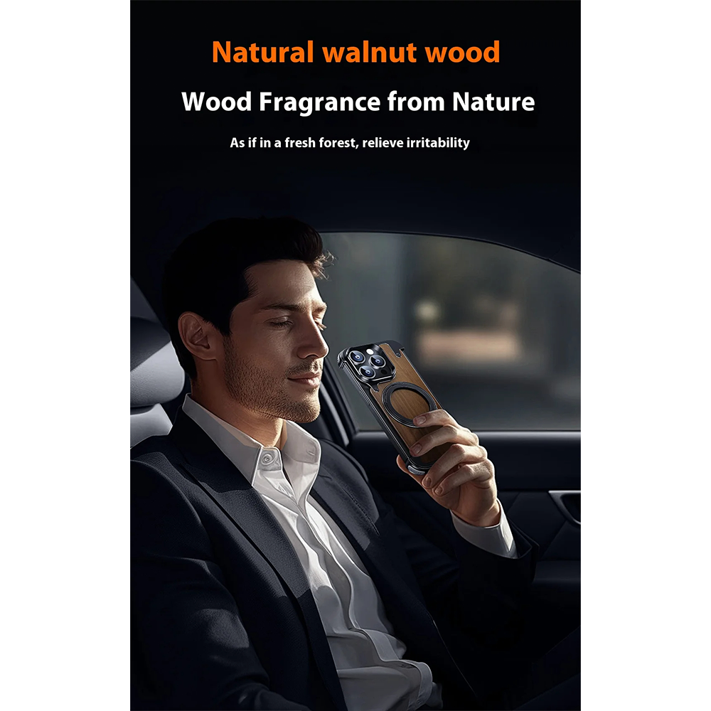covermeup Walnut Lens Protection - iPhone Case