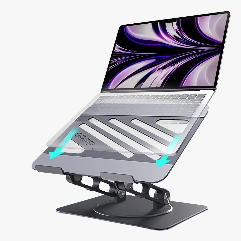 GRIPP Riser Laptop/MacBook Stand - Grey