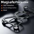 Protective Apple iPhone Back Cover - Luxury Z Shape Metal Case For iPhone - Style 15