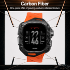Aulumu A01 Case with Band for Apple Watch Ultra 1/2/3 | Carbon Fiber Cover | FKM Band