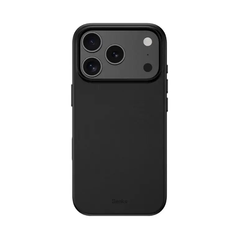 BENKS Vita Pro Series Genuine PU Leather Case for iPhone 17 Pro Max (BLACK)