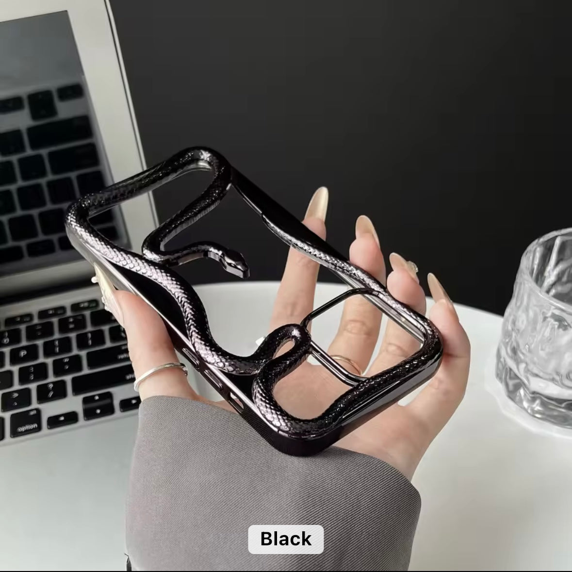 Protective Apple iPhone Back Cover - Fancy Snake Designer Soft Silicone Case for iPhone - Style 5