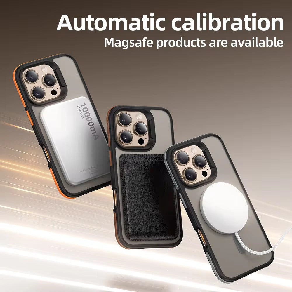 Protective Apple iPhone Back Cover - Tinted Matte Hard Magsafe Case with Color Border for iPhone - Style 3