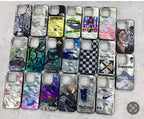 High Print Shock Proof Foil Texture Case with detachable metal ring Mobile Case by CoverMeUp