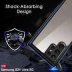 Samsung Galaxy S24 Ultra Clear Shock Proof Slim Back Cover - Tranparent Mobile Case by CoverMeUp - Style 8