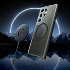 Samsung Galaxy S24 Ultra One Tap Metal Ring MagFit Hard Shell Back Cover Case Mobile Case by CoverMeUp - Style 2