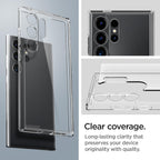 Samsung Galaxy S25 Ultra Super Hard Shell Case - Transparent Mobile Case by CoverMeUp - Style 7