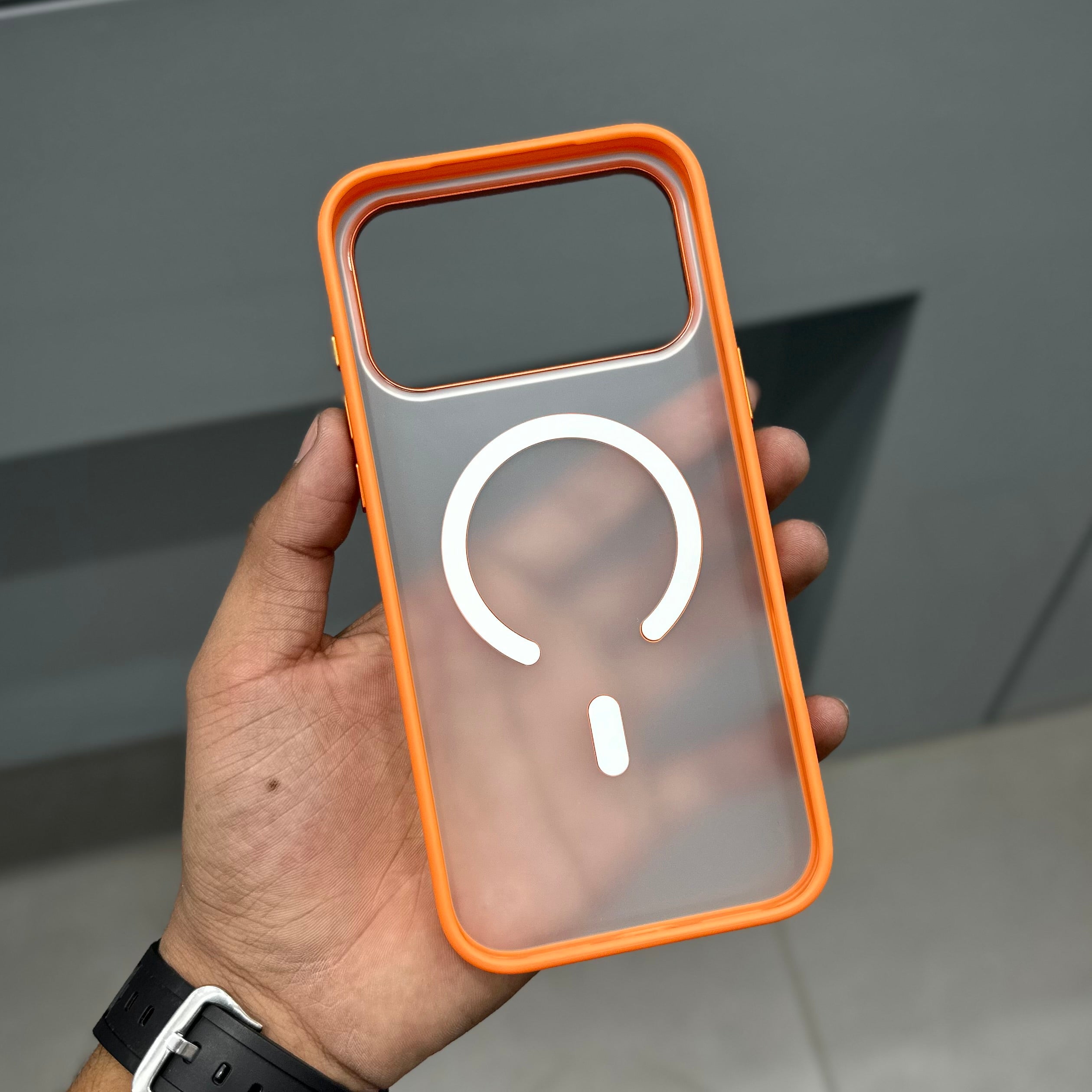 NY FROSTED SIDE SOFT CASE - ORANGE ( No. 2735 )