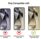 Samsung Galaxy S24 Ultra Tempered Glass Screen Protector with Fingerprint Working Mobile Case by CoverMeUp - Style 2