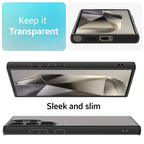 Samsung Galaxy S24 Ultra Smoke Shockproof Slim Back Cover - Smoke Black Mobile Case by CoverMeUp - Style 8