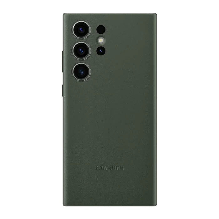 Samsung Galaxy S24 Ultra Leather Case Slim Profile - Green Mobile Case by CoverMeUp