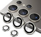 Samsung Galaxy S24 Ultra Camera Lens Glass Protector with Metal Frame Mobile Case by CoverMeUp