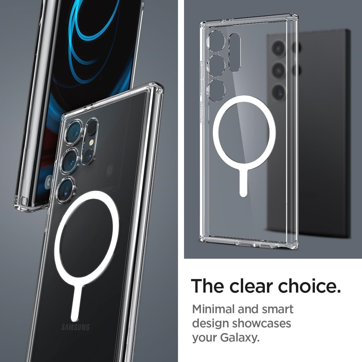 Samsung Galaxy S24 Ultra Clear Case With Magsafe - Transparent Mobile Case by CoverMeUp - Style 3