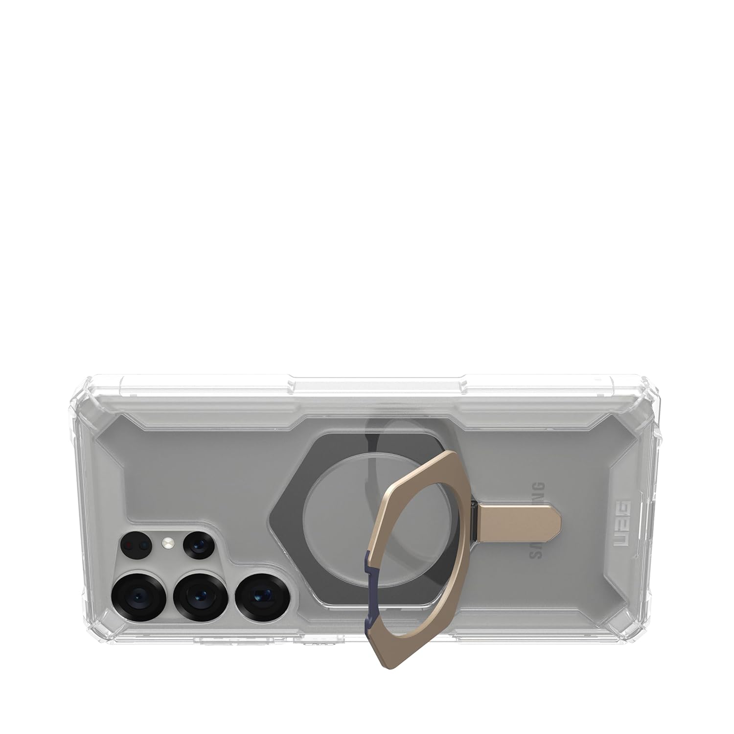 Samsung Galaxy S25 Ultra UAG Plasma XTE with MagSafe & Metal Kickstand (Camera Ring Compatible) - Clear Mobile Case by CoverMeUp - Style 7
