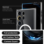 Samsung Galaxy S25 Ultra Hybrid Shockproof Case With Magsafe - Transparent Mobile Case by CoverMeUp - Style 5