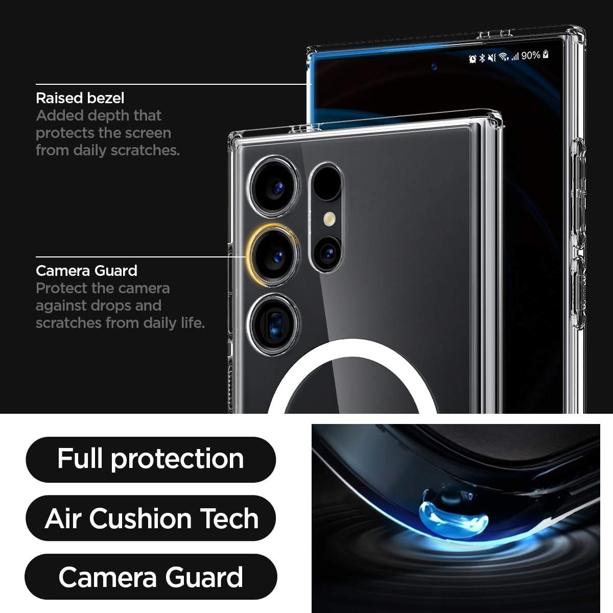 Samsung Galaxy S24 Ultra Clear Case With Magsafe - Transparent Mobile Case by CoverMeUp - Style 4