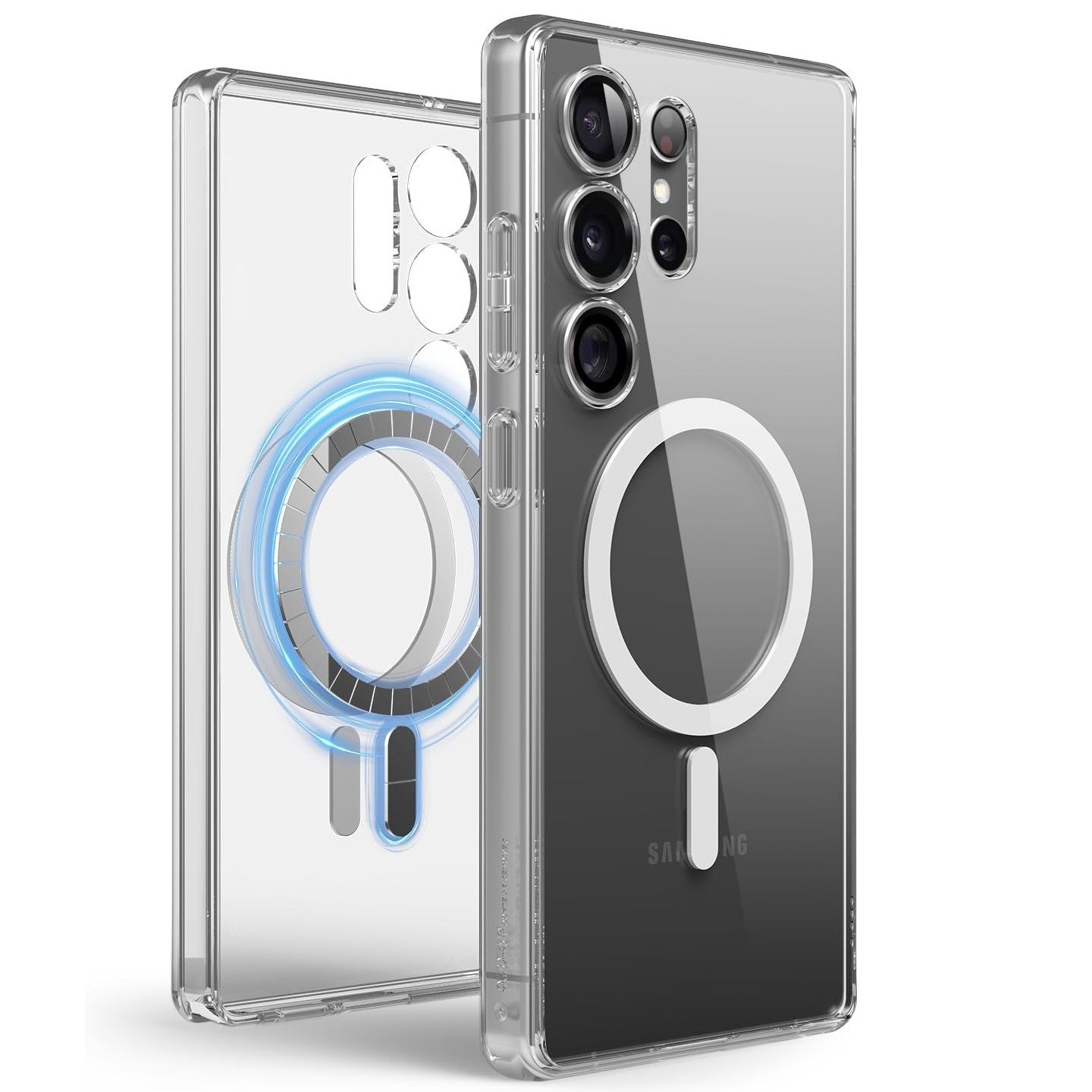 Samsung Galaxy S25 Ultra Shockproof Clear Magsafe Case - Transparent Mobile Case by CoverMeUp