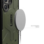 Samsung Galaxy S25 Ultra Pathfinder Series Ragged Armor Protective MagSafe Case - Green Mobile Case by CoverMeUp - Style 3