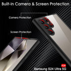 Samsung Galaxy S24 Ultra Clear Shock Proof Slim Back Cover - Tranparent Mobile Case by CoverMeUp - Style 5