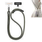 TORRAS Universal Phone Lanyard Crossbody with 2 Reinforced Tabs - Premium Adjustable Lanyard for Mobile, Anti-Theft High-Strength 8mm Rope - Khaki