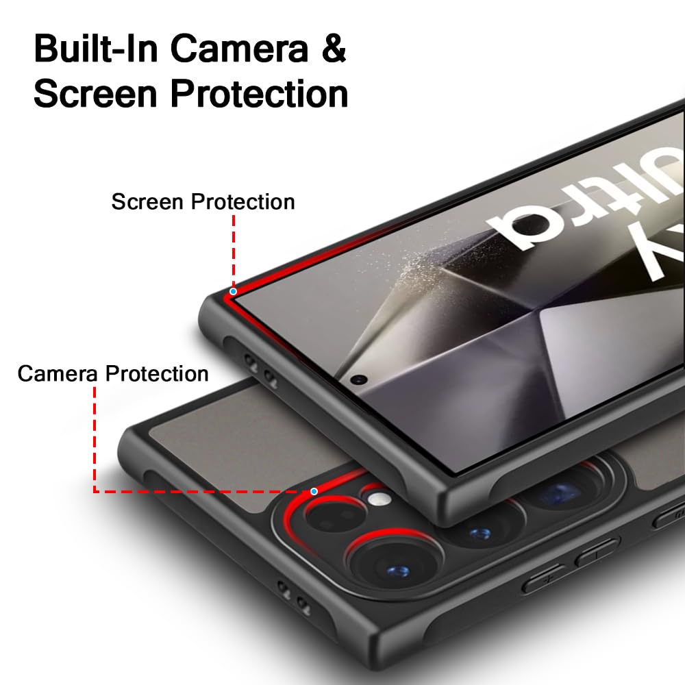 Samsung Galaxy S24 Ultra Smoke Shockproof Slim Back Cover - Smoke Black Mobile Case by CoverMeUp - Style 5