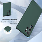 Samsung Galaxy S24 Ultra Liquid Silicon Case With Logo-Green Mobile Case by CoverMeUp - Style 2