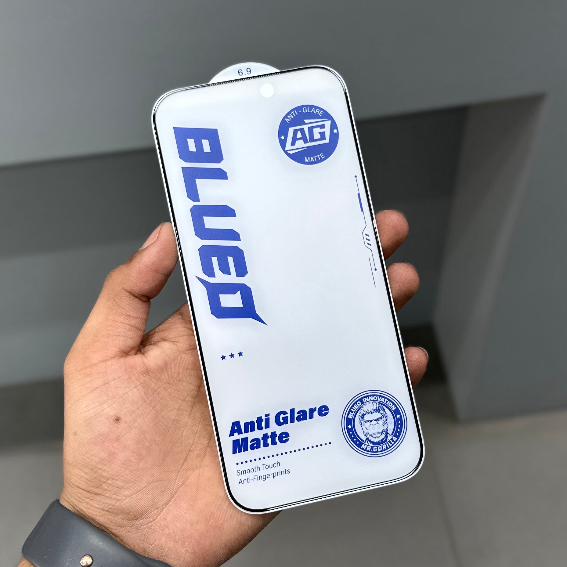 BLUEO AG MATT GLASS ( No. 3187 ) Mobile Case by CoverMeUp - Style 2