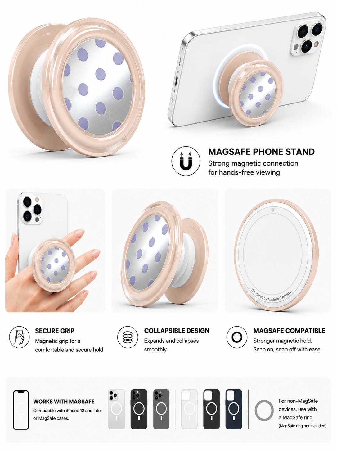 MagSafe Designer Pop Socket (Design 22)