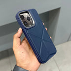 KAJSA LEATHER STAND CASE - BLUE ( No. 2632 ) Mobile Case by CoverMeUp - Style 2