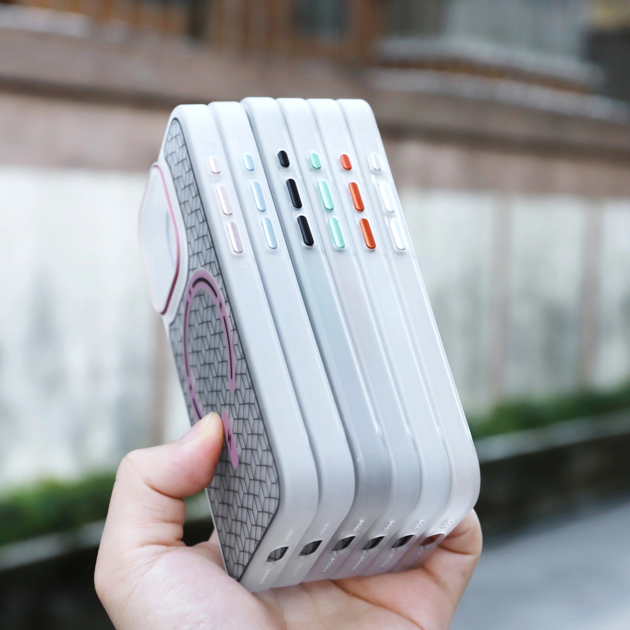 Protective Apple iPhone Back Cover - MagSafe Printed Matte Hard Case for iPhone - Style 11