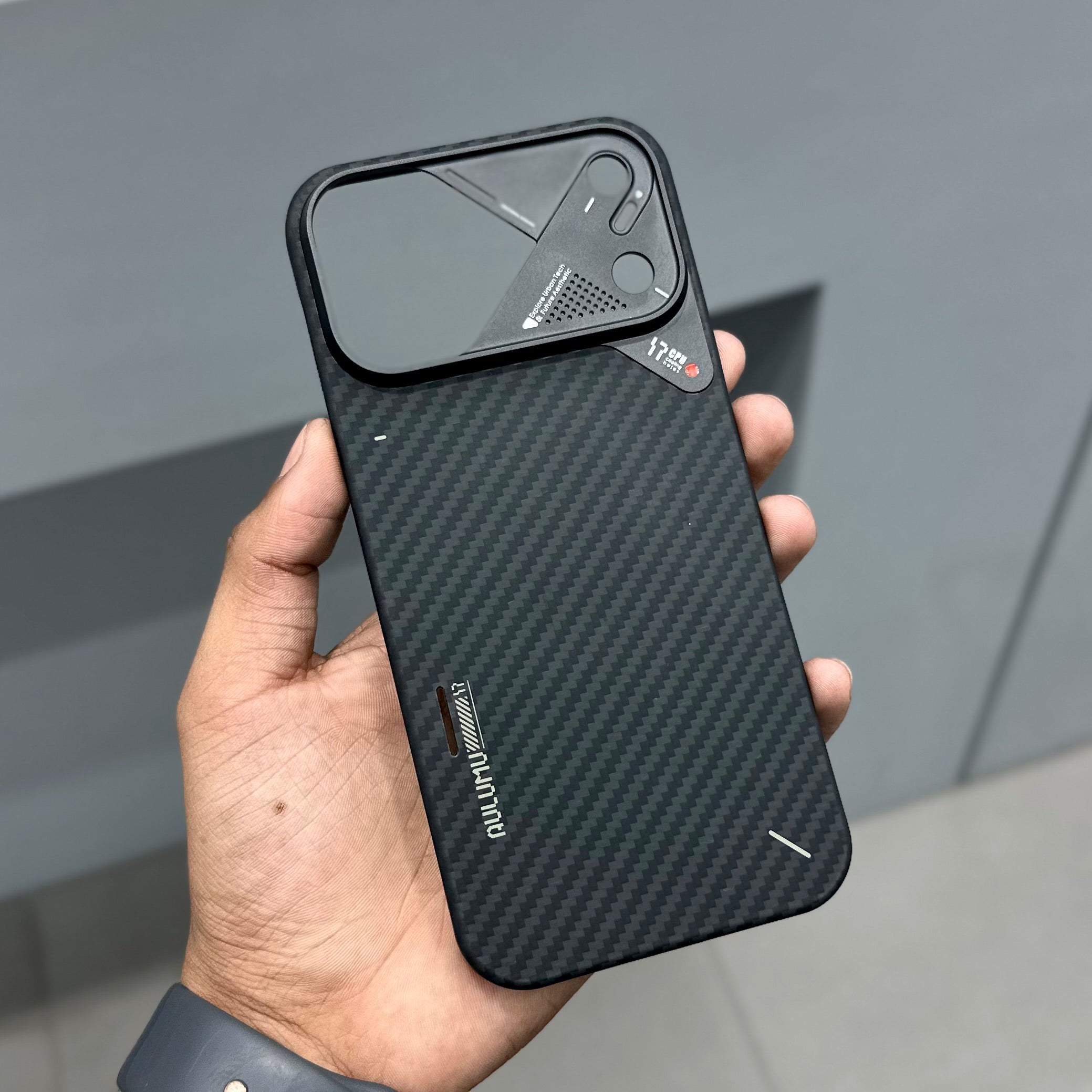 ALUMU ARMID FIBER CASE - BLACK ( No. 2621 ) Mobile Case by CoverMeUp - Style 4