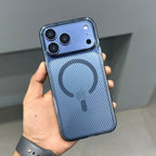 CMAQ CARBON BLOW CASE - BLUE ( No. 3076 ) Mobile Case by CoverMeUp