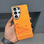 LUXO CARBON CASE SAMSUNG - ORANGE STARS ( No. 3171 ) Mobile Case by CoverMeUp