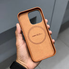 XUNDO R Leather Magsafe Case - Brown ( No. 2252 ) Mobile Case by CoverMeUp - Style 3