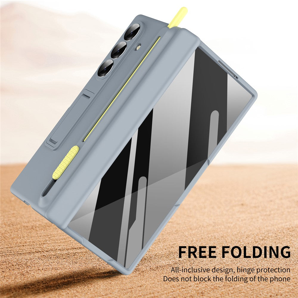 Samsung Galaxy Z Fold7 S Pen Slider Case with Stand & Glass Protection