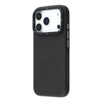 Protective Apple iPhone Back Cover - YOUNGKIT Matte Finish Leather Cover with Magsafe for iPhone 17 Pro (BLACK) - Style 3