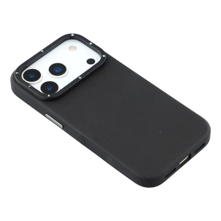 YOUNGKIT Matte Finish Leather Cover with Magsafe for iPhone 17 Pro Max / 18 Pro Max (BLACK)